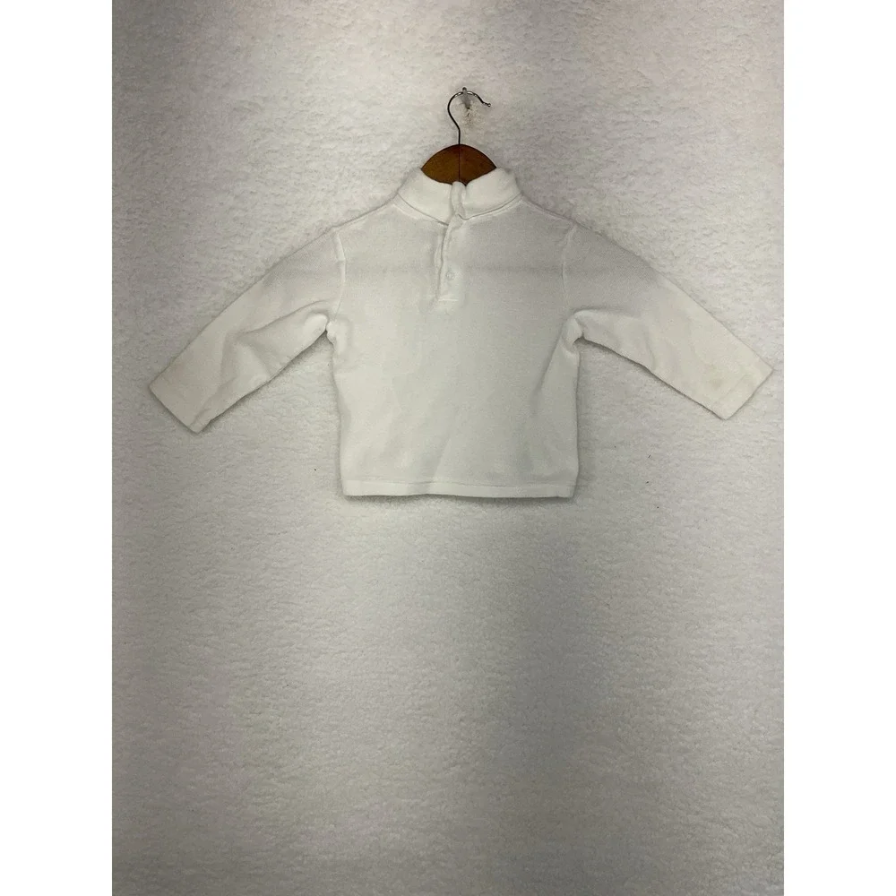 Vintage B.U.M. Equipment Infant Long Sleeve Collard Cotton Shirt Embroidered 24M